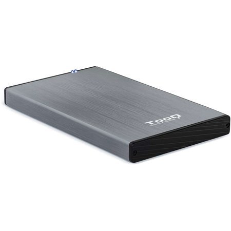 Gabinete HDD/SDD externo Tooq 2,5" até 9,5 mm SATA USB 3.0 - cinza