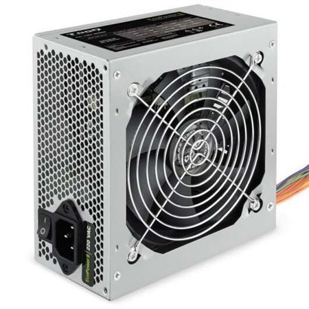 Fonte de alimentação Tooq Ecopower II 500W ATX 1.3 12V - PFC ativo - Ventilador silencioso de 120mm