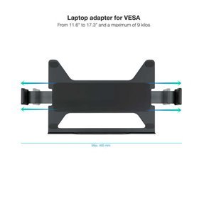 Suporte/adaptador para laptop Tooq para Vesa - preto