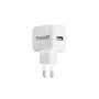 Carregador de parede USB Tooq 5V 2,4 A - 1 porta USB - branco