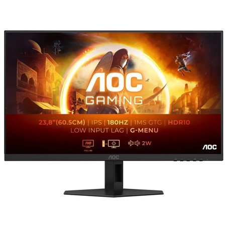Monitor AOC G4 23,8" LED Fast IPS FullHD 180Hz HDR10 - Resposta de 1ms - Ângulo de visão de 178° - Alto-falantes integrados - HD