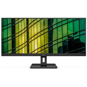 Monitor AOC 34" LED VA UltraWide QHD 100 Hz - Resposta de 4 ms - Ângulo de visão de 178° - HDMI, DisplayPorts, Áudio - Montagem 
