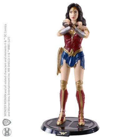 Figura a coleção nobre bendyfigs dc comics mulher maravilha ww 84 filme