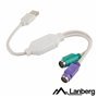 Cabo Adaptador USB-A 2.0 Macho / 2x PS/2 LANBERG