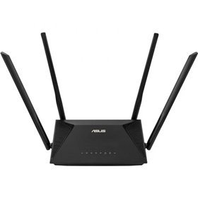Roteador Asus RT-AX53U AX1800 WiFi 6 Dual Band - Até 1800Mbps - 3 portas LAN RJ45, 1 porta RJ45 WAN e 1 porta USB-2.0 - 4 antena