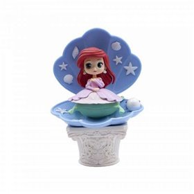 Banpresto Personagens Disney Q Posket A Pequena Sereia Ariel Ver.A Estilo Vestido Rosa - Figura Colecionável - Altura 12cm aprox