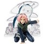 Painel Banpresto Naruto Shippuden Spectable Sakura Haruno - Figura colecionável - Altura 9cm aprox. - Fabricado em PVC e ABS