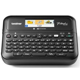 Fabricante de etiquetas eletrônicas Brother P-Touch D610BT - Tela LCD colorida - Largura máx. Fita 24mm - Bluetooth, USB - Cor P