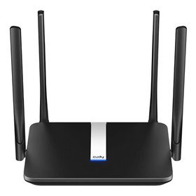 Cudy LT500 AC1200 4G LTE Roteador WiFi de banda dupla - 1 porta Wan de 10/100 Mbps e 3 portas Lan de 10/100 Mbps - 4 antenas ext