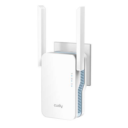 Cudy RE1200 AC1200 WiFi 6 Extensor de alcance de banda dupla - Até 867Mbps - Botão WPS - 2 antenas externas