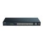 Switch semi-gerenciável D-Link 24 portas Gigabit PoE 370W + 2 portas combinadas