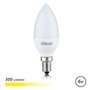 Lâmpada LED Elbat - Potência 6W - Lumens 500 - Tipo de Luz 3000K Luz Quente - Casquilho E14 - Ângulo 180º - Dimensões 37X100mm -