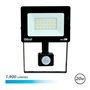 Foco LED Elbat com Sensor de Movimento - Potência: 20W - Lumens: 1900 - Luz Fria 6.500K - Vida Útil: 30.000 - 50.000 Horas - Âng