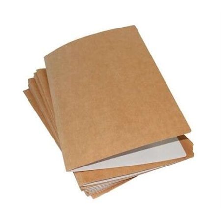 Mariola Pacote de 50 Subpastas Kraft - Branco 240gr - Formato Fólio - Slot para Fixador - Cor Marrom/Branco