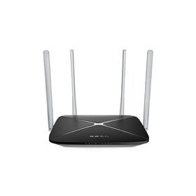 Roteador sem fio Mercusys AC1200 Dual Band - 5 portas - 10/100Mbps - 4 antenas 5dBi