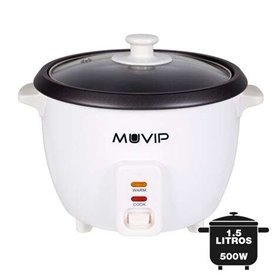 Panela de Arroz Muvip - Capacidade 1,5 Litros - Potência 500W - Sistema de Cozimento e Aquecimento - Recipiente Interno em Alumí