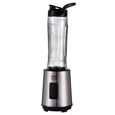 Liquidificador Muvip 300W 600ml - 2 Velocidades - Corpo e Lâminas em Aço Inox - Trava de Segurança - Luz LED