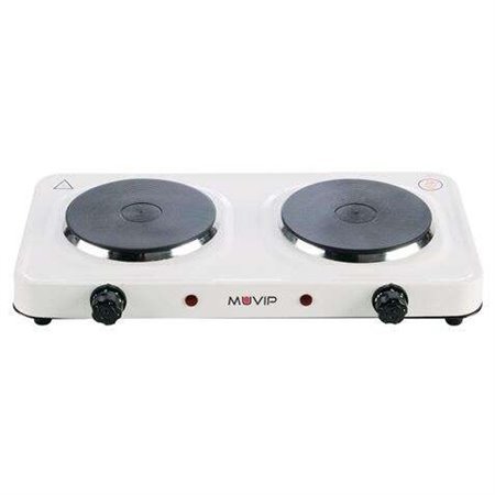 Fogão Elétrico Muvip com 2 Placas 2000W - 5 Níveis de Potência - Termostato com Sistema de Segurança