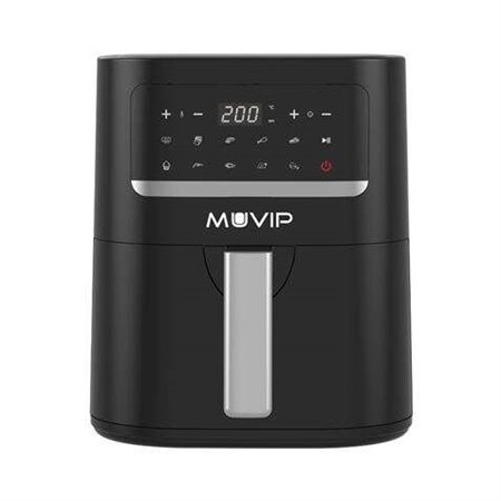 Fritadeira Muvip Hot Air 4,5L 1600W Touch Screen - 10 Programas Predefinidos - Cozinha com 80% Menos Gordura - Panela Antiaderen