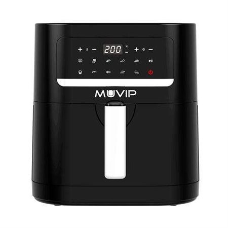 Fritadeira Muvip Hot Air 7 Litros 1800W Touch Screen - 10 Programas de Culinária - Cor Preta