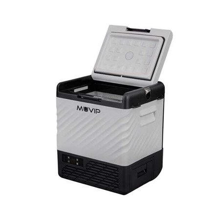 Geladeira tipo carrinho portátil Muvip com compressor de 21 litros - Compressor silencioso - Rodas e alça de transporte - Cor ci
