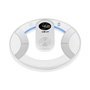 Balança de banheiro digital Muvip Round Design - Tela LCD - Plataforma de vidro - Peso máx. 180kg - Desligamento Automático