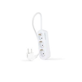 Power Strip Nanocable 3 Tomadas - 1,4m - Cor Branca