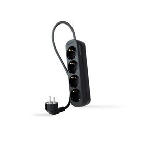 Power Strip Nanocable 4 Tomadas - 1,4m - Cor Preto