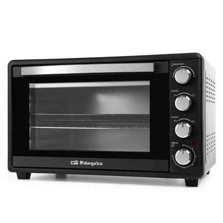 Forno de mesa multifuncional Orbegozo HO 455 - Capacidade 45L - Potência 2000W - Seletor de temperatura até 230ºc - Temporizador