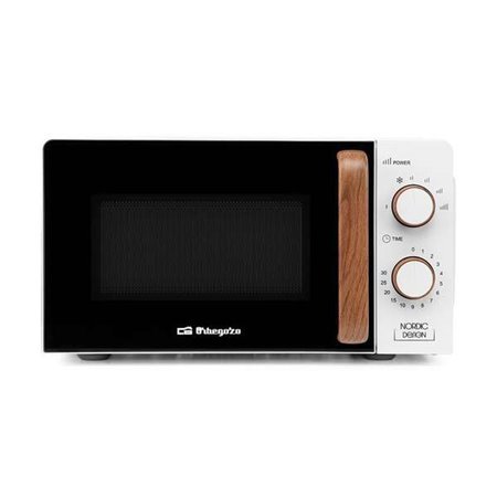 Microondas Orbegozo Mi 2122 - Capacidade 20L - Potência 700W - 6 níveis de potência - Temporizador 30min - Descongelação - 230V