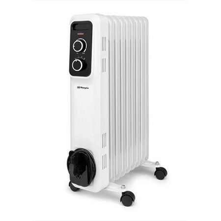 Radiador a óleo elegante e potente Orbegozo RS 2000 - Potência máxima 2000W - 9 elementos de aquecimento - Proteção contra super