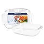 Bandejas de vidro Orbegozo série BNR - 2,0L - Resistência e versatilidade na sua cozinha - Ideal para forno e micro-ondas - Dura
