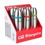 Conjunto térmico identificador de bebidas Orbegozo - Aço inoxidável resistente - Faixas coloridas - Sistema anti-derramamento - 