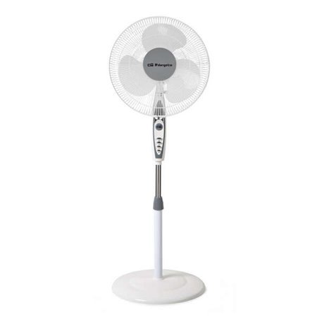 Ventilador de pé Orbegozo SF 0147 - Ventilação potente de 3 velocidades - Cabeça oscilante e multiorientável - Silencioso e segu
