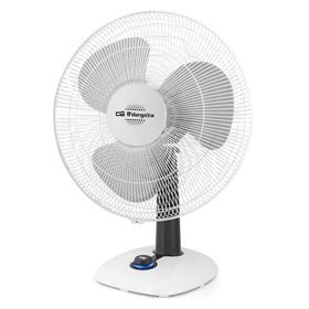 Ventilador de mesa Orbegozo TF 0123 - Fluxo de ar uniforme poderoso - Design moderno e elegante - Função de oscilação e inclinaç