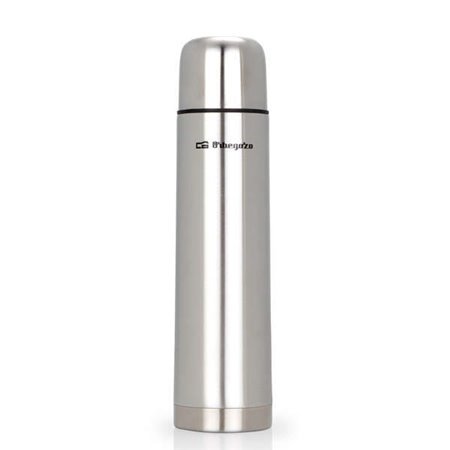 Garrafa térmica de aço inoxidável Orbegozo TRL 10060 - Mantém os líquidos frios por 24H e quentes por 12H - Capacidade 1000ml - 