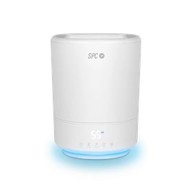 SPC Evadne Umidificador Ultrassônico e Inteligente 4,5L - Timer até 12h - Modo Automático, Manual e Noturno - Cor Branca