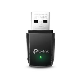 TP-LINK Archer T3U Mini Adaptador USB Sem Fio MU-MIMO AC1300 - Cor Preta - Alta Velocidade