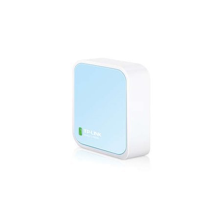 Roteador Wireless TP-Link Nano N 300Mbps - 1 EP ETH - 1 EP Micro USB - Antena Interna - Cor Branco/Azul