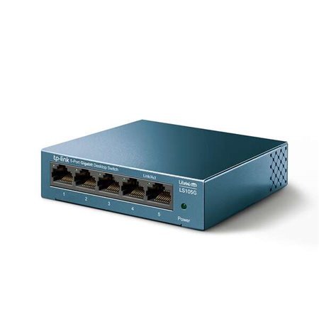 Switch Desktop TP-Link - 5 Portas 10/100/1000Mbps - Tecnologia Verde - Controle de Fluxo - Plug & Play