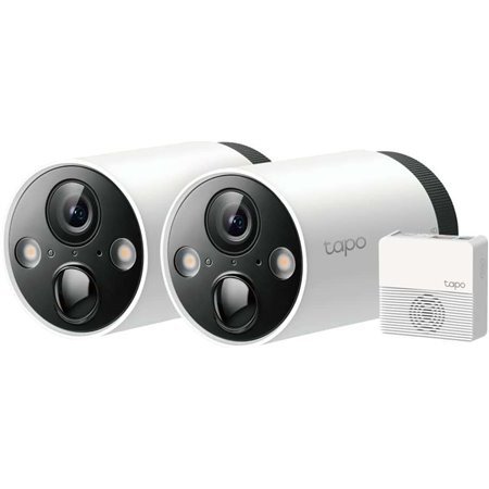 TP-Link Tapo C240S2 2 Câmeras de segurança IP WiFi 2K QHD - Visão noturna - Detecção de movimento - Proteção IP65