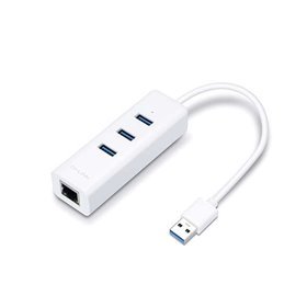 Hub USB 3.0 de 3 portas TP-Link UE330 e adaptador Gigabit Ethernet