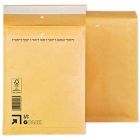 Envelope Almofadado 150x215mm Kraft 75g Nº0 3/ C 10un