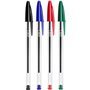 Esferográfica 4 Cores 1mm Ball Point BIC Cristal 4un