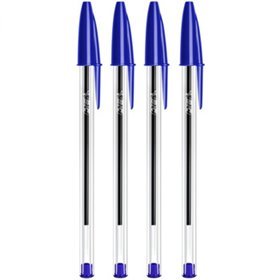 Esferográfica BIC Cristal Ball Point Azul 1mm 4un