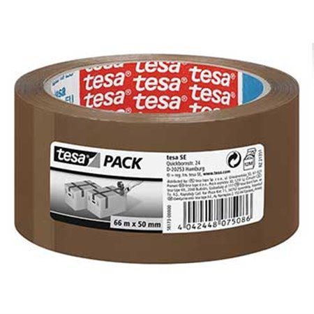 Fita Adesiva 50mmx66m Castanha PP Tesa Basic 1un