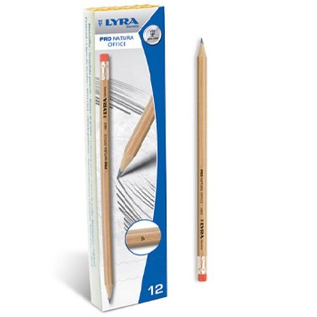 Lápis Carvão Nº1-B Lyra Pro Natura Office Cx 12un