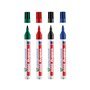 Marcador Permanente Grosso Edding 3000 1,5-3mm 4 Cores 4un