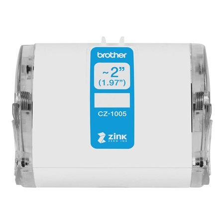 Rolo de etiquetas Brother CZ1005 Original de tamanho personalizado - 50 mm x 5 m de largura - Zero Ink