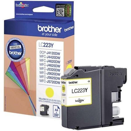 Tinteiro original Brother LC223 Amarelo - LC223YBP